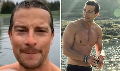 bear grylls naked|Bear Grylls flashes his penis to fans in naked live